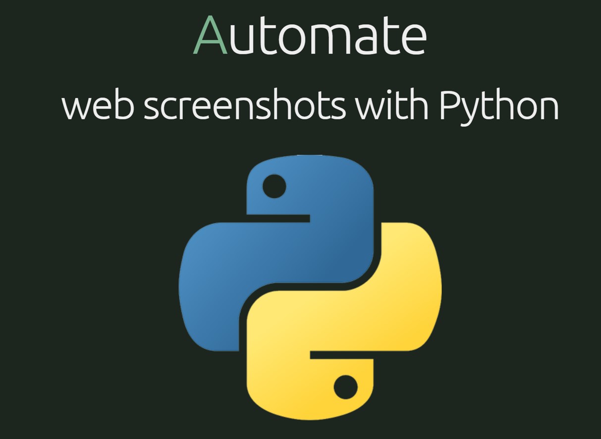 Automate screenshots from WEB with Python